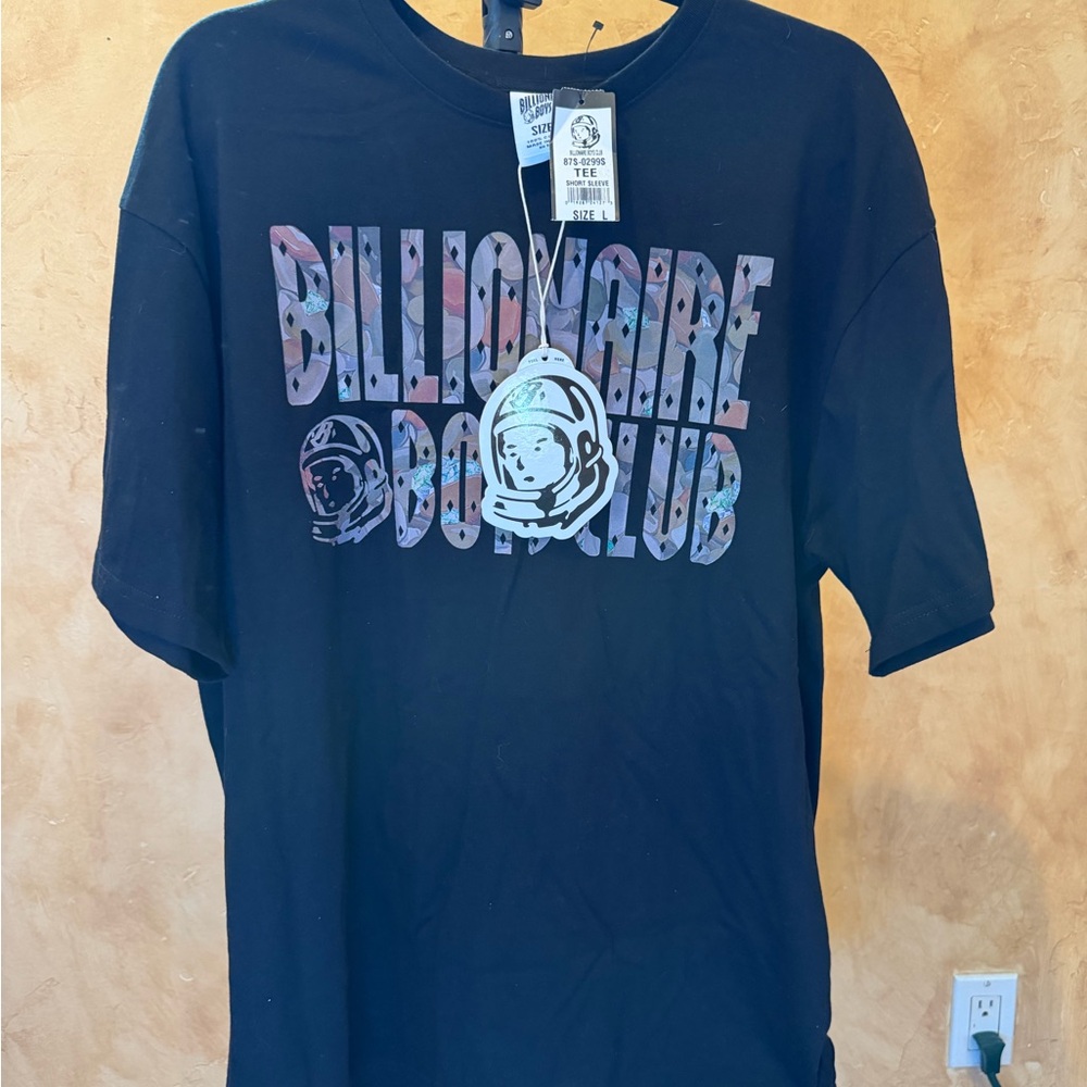Billionaire Boys Club Black Tee with Graphic Logo